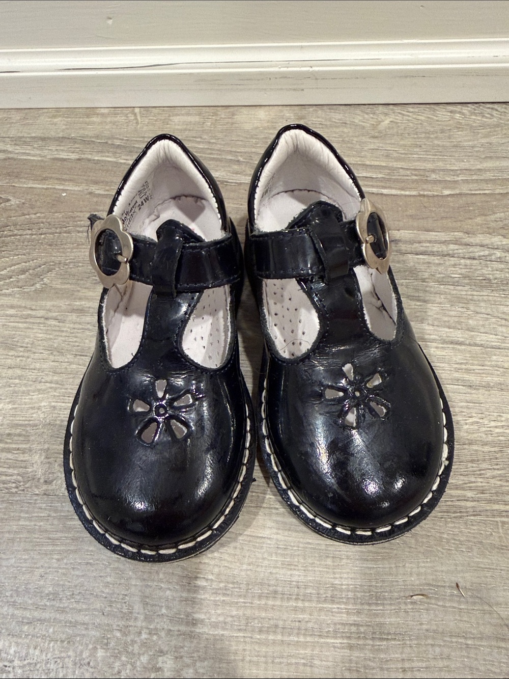 Kid Express Black Patent T-Strap Mary Janes